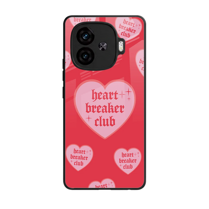 Heart Breaker Club back phone cover | glass case for iqoo neo 10r 5g
