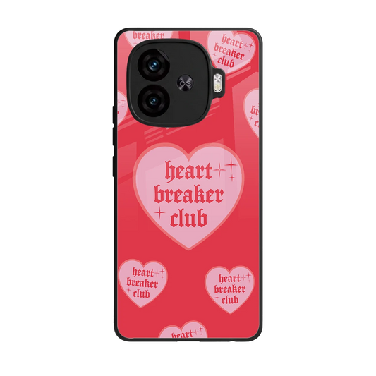 Heart Breaker Club back phone cover | glass case for iqoo neo 10r 5g