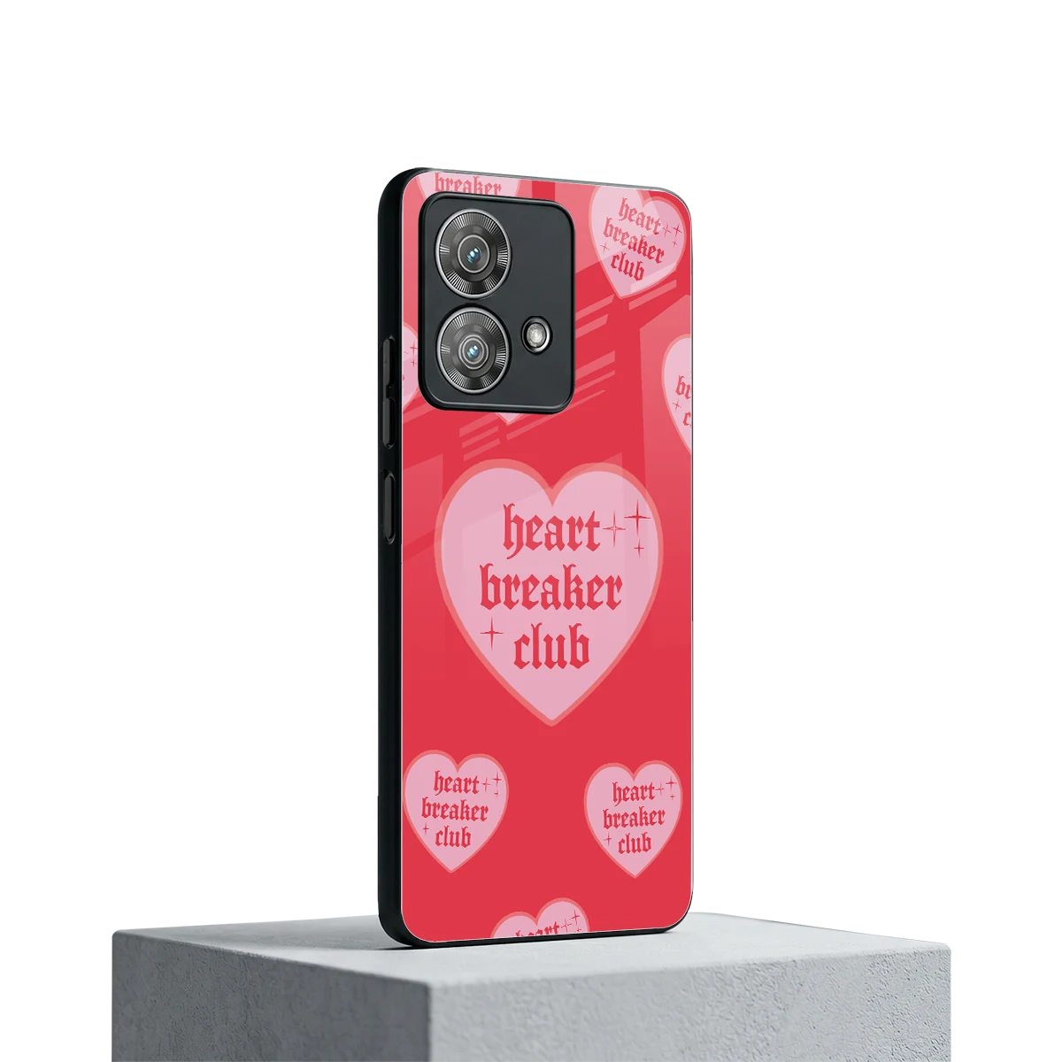 Heart Breaker Club motorola edge 40 neo 5g mobile cover | shockproof glass phone case