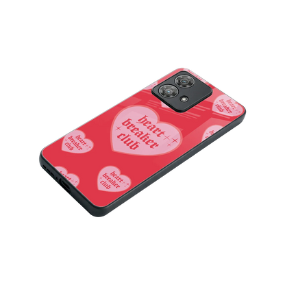 Heart Breaker Club stylish phone case for motorola edge 40 neo 5g | glossy glass and slim fit
