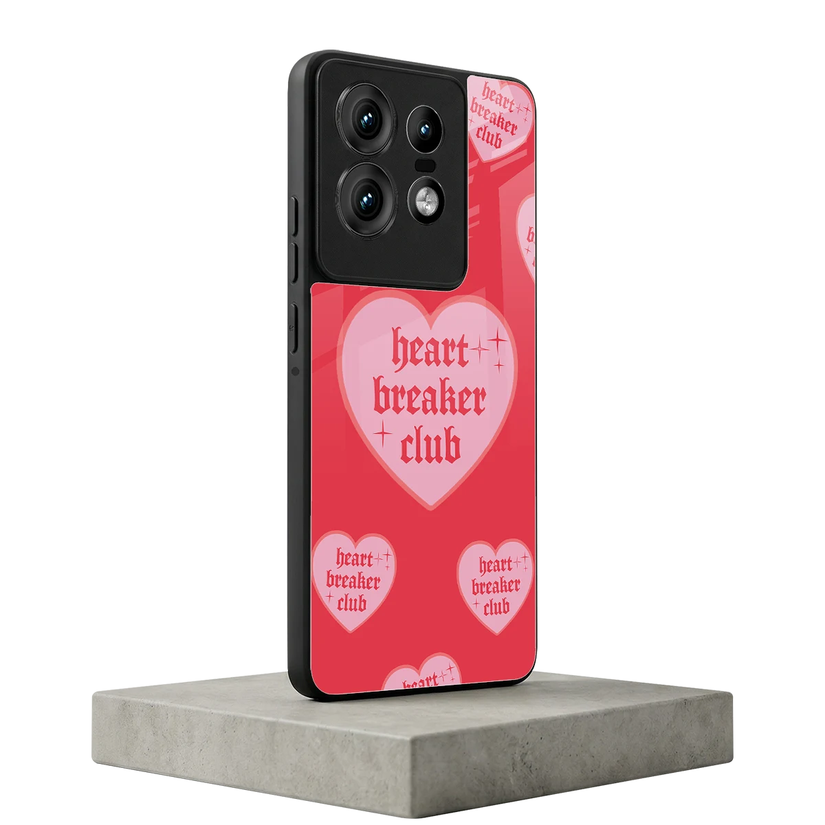 Heart Breaker Club motorola edge 50 pro mobile cover | shockproof glass phone case