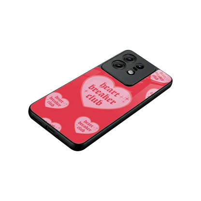 Heart Breaker Club stylish phone case for motorola edge 50 pro | glossy glass and slim fit