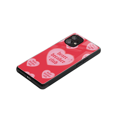 Heart Breaker Club stylish phone case for nothing phone 1 | glossy glass and slim fit