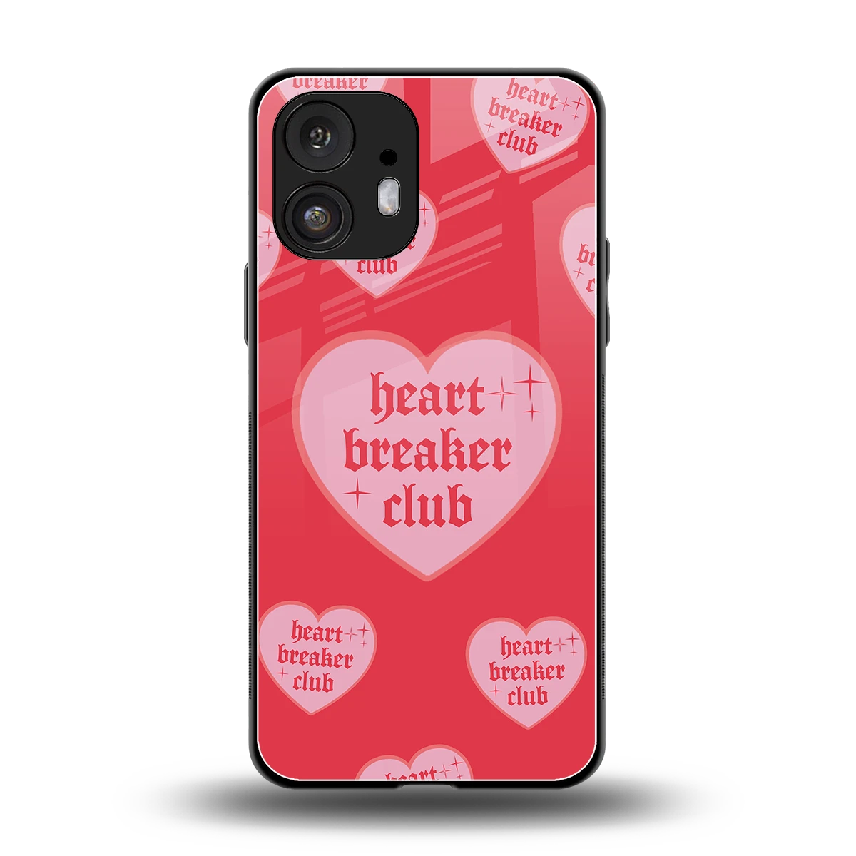 Heart Breaker Club back phone cover | glass case for nothing phone 2