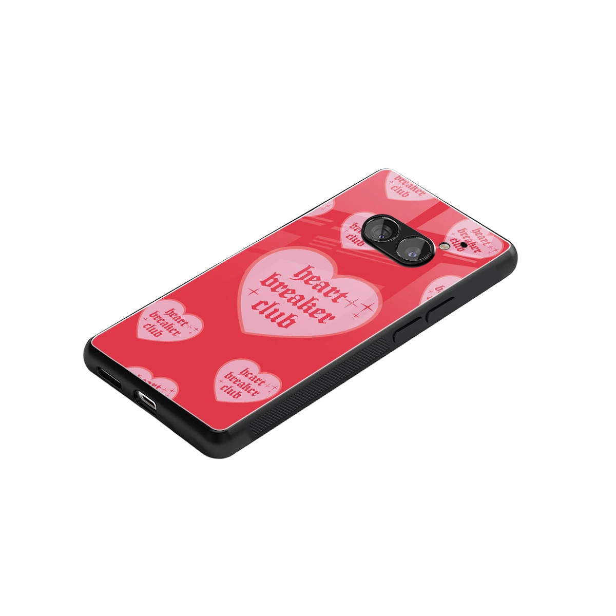 Heart Breaker Club stylish phone case for nothing phone 2a plus | glossy glass and slim fit