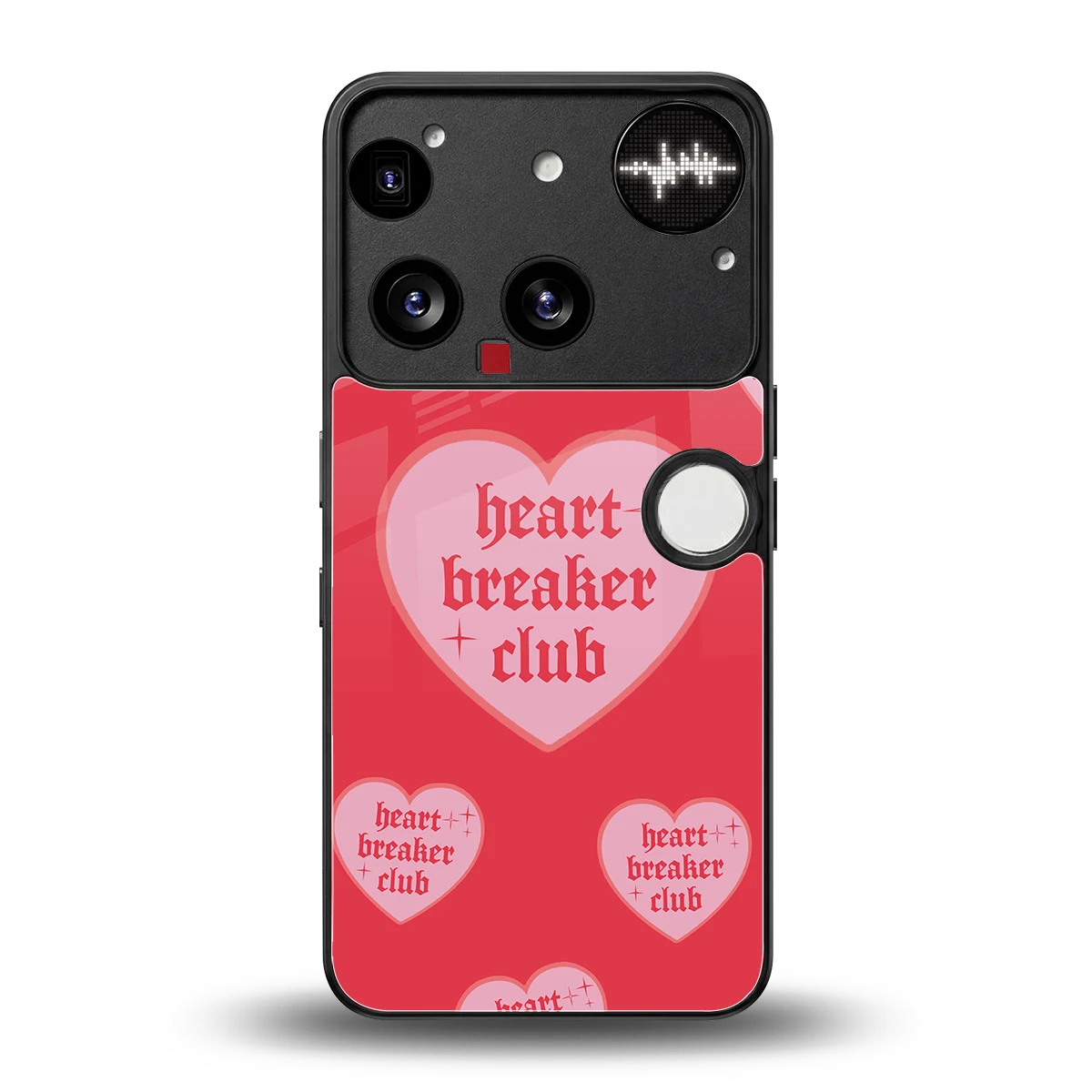 Heart Breaker Club back phone cover | glass case for nothing phone 3