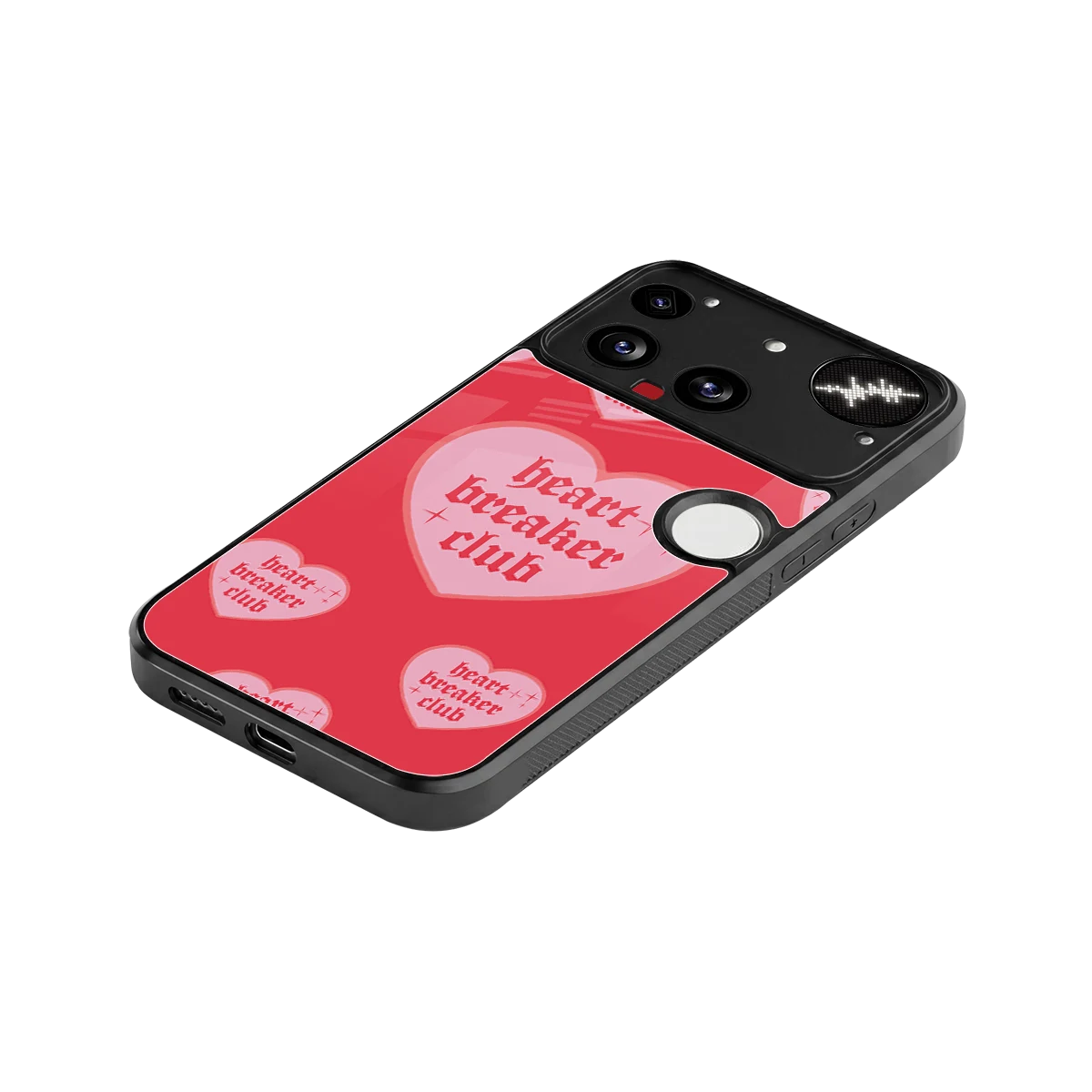 Heart Breaker Club stylish phone case for nothing phone 3 | glossy glass and slim fit