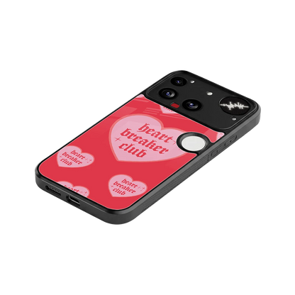 Heart Breaker Club stylish phone case for nothing phone 3 | glossy glass and slim fit