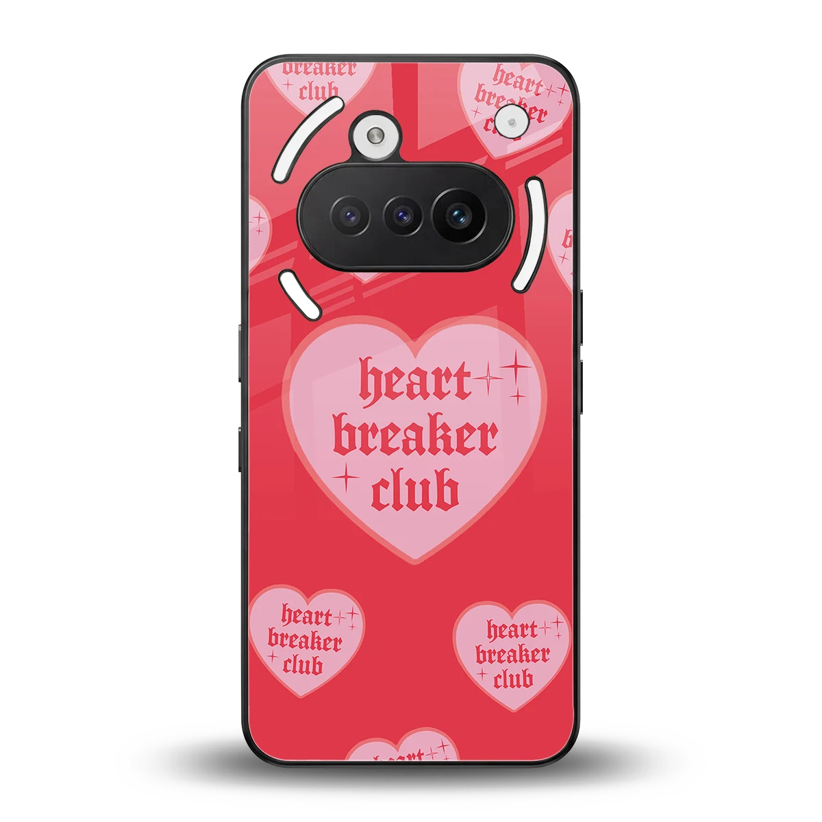 Heart Breaker Club back phone cover | glass case for nothing phone 3a