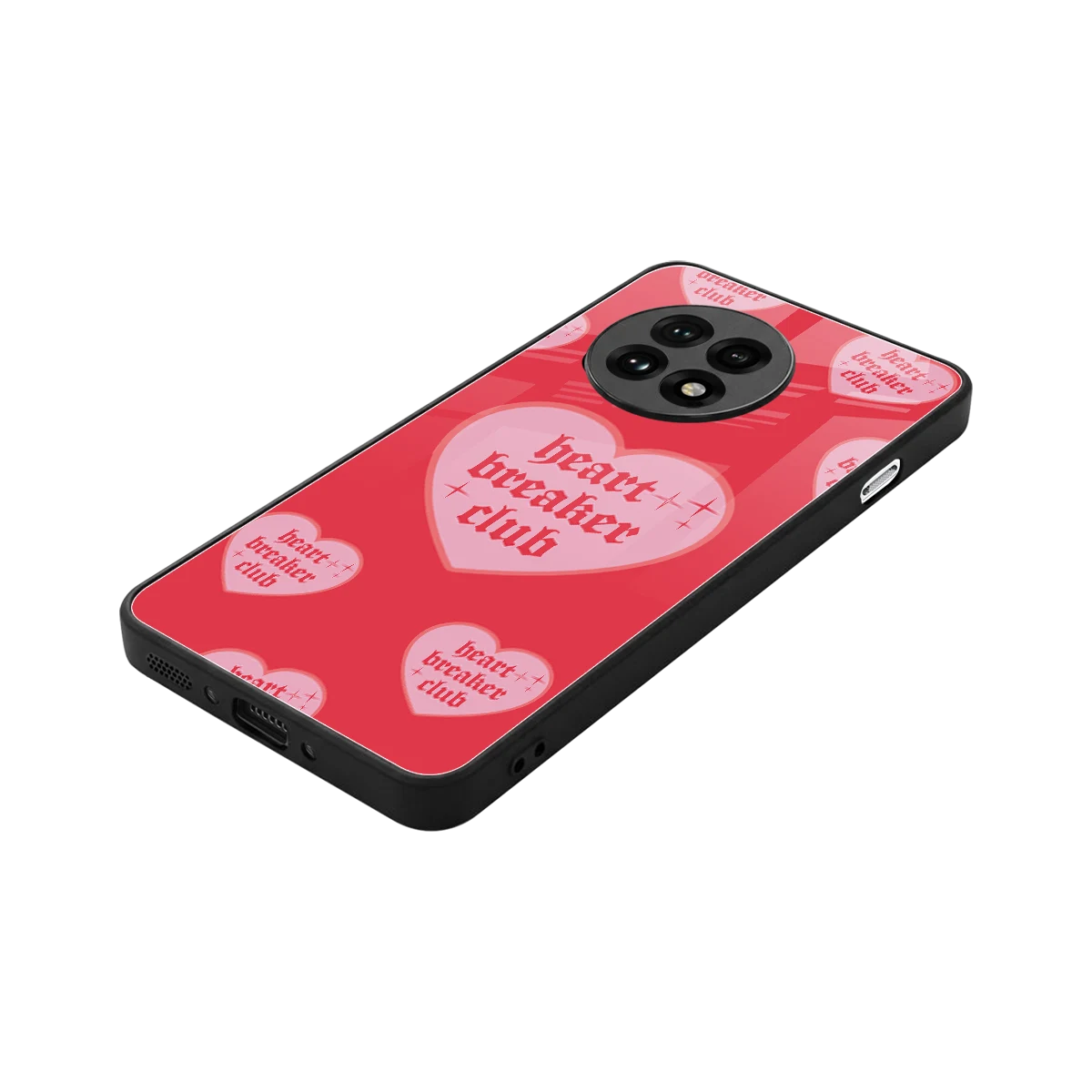 Heart Breaker Club stylish phone case for oneplus 13r | glossy glass and slim fit