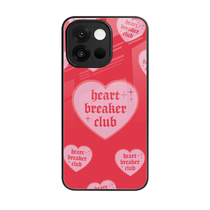 Heart Breaker Club back phone cover | glass case for oneplus 13s
