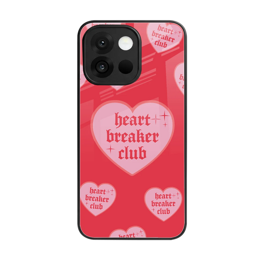 Heart Breaker Club back phone cover | glass case for oneplus 13s