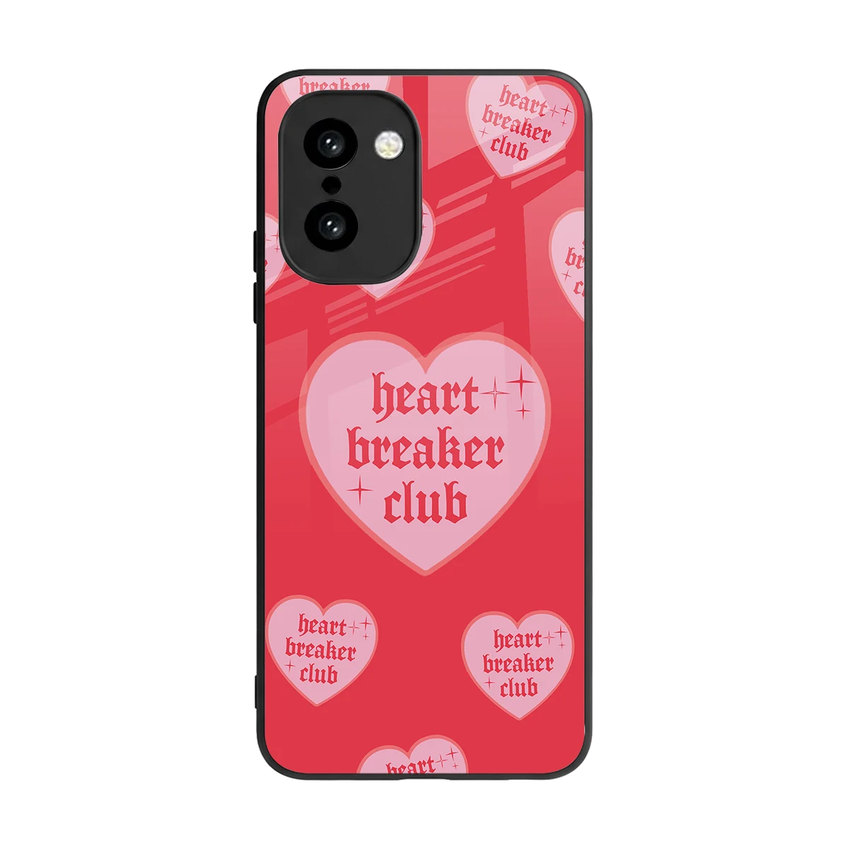 Heart Breaker Club back phone cover | glass case for oneplus 15r