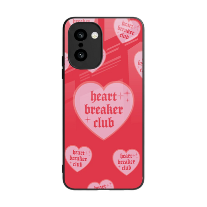 Heart Breaker Club back phone cover | glass case for oneplus 15r