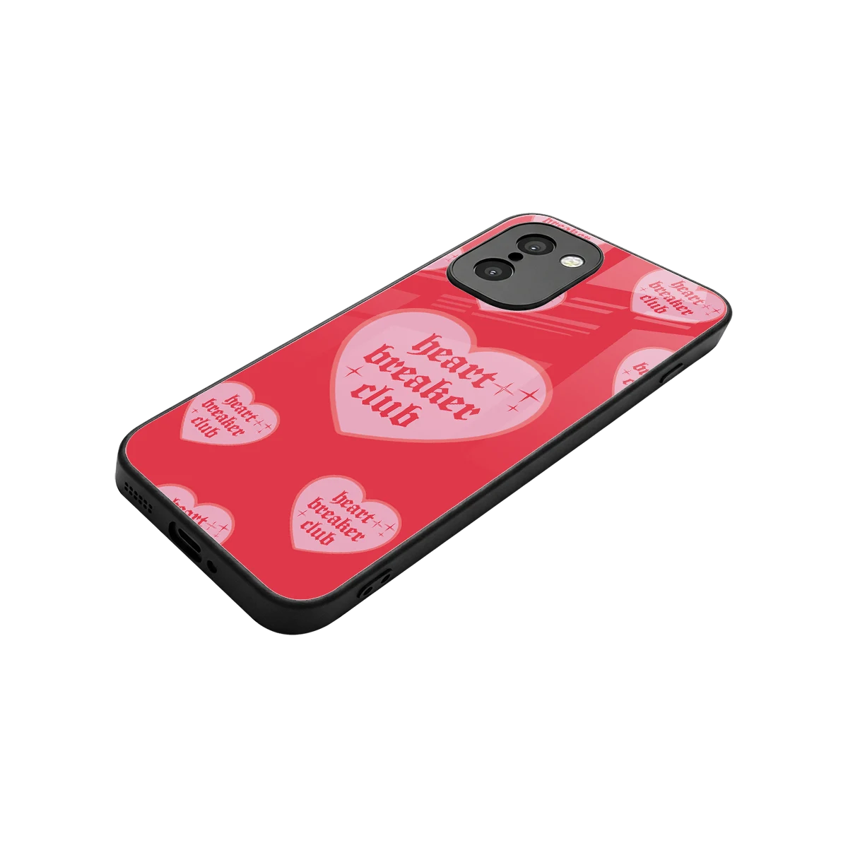 Heart Breaker Club stylish phone case for oneplus 15r | glossy glass and slim fit