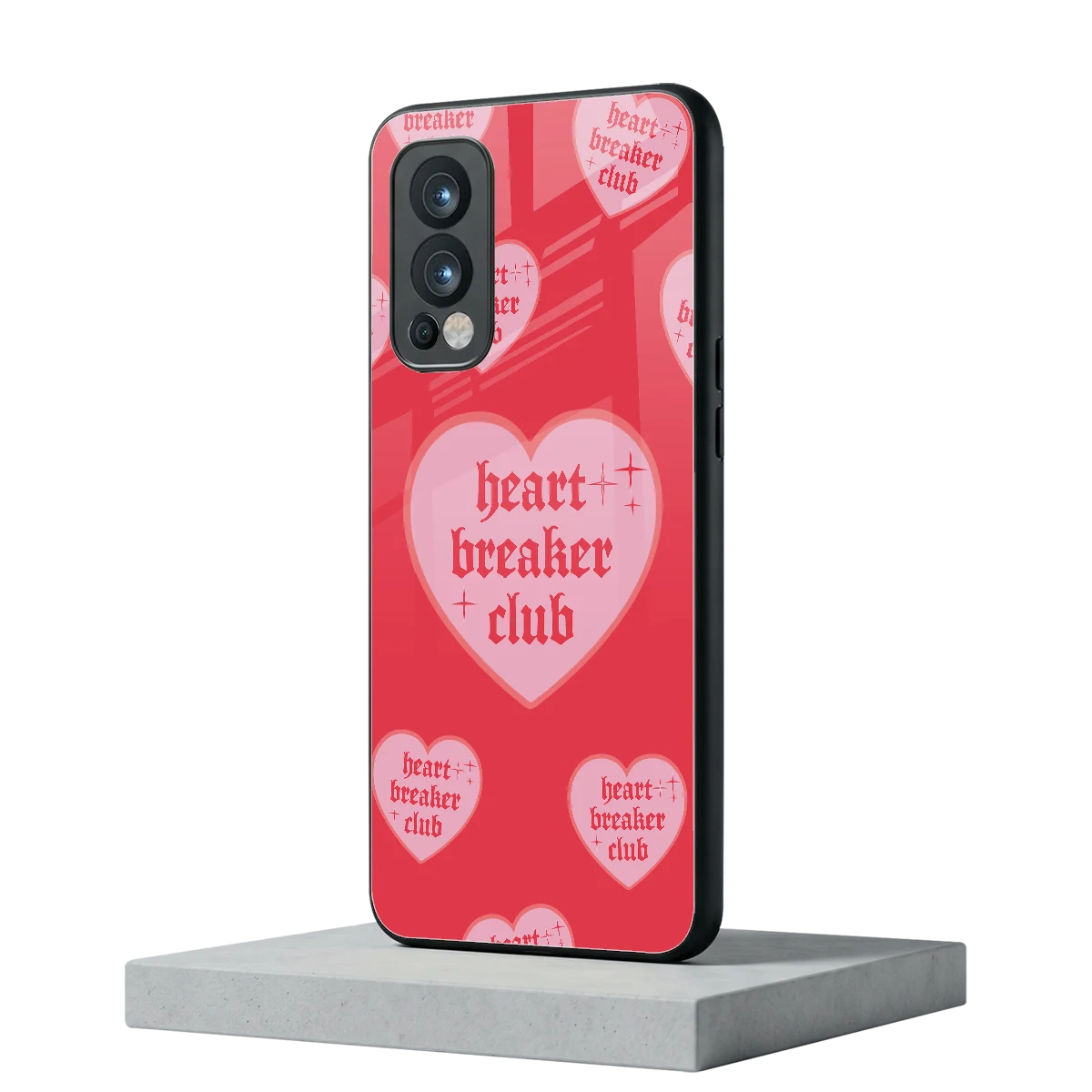 Heart Breaker Club oneplus nord 2 mobile cover | shockproof glass phone case