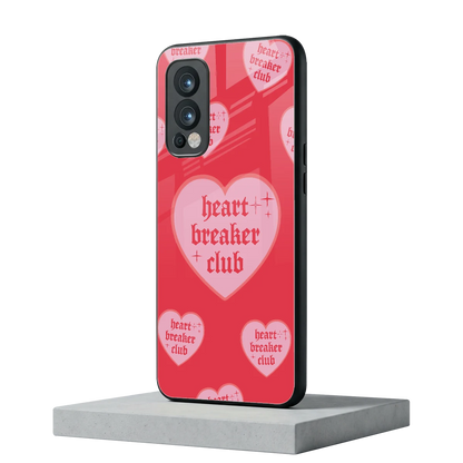 Heart Breaker Club oneplus nord 2 mobile cover | shockproof glass phone case