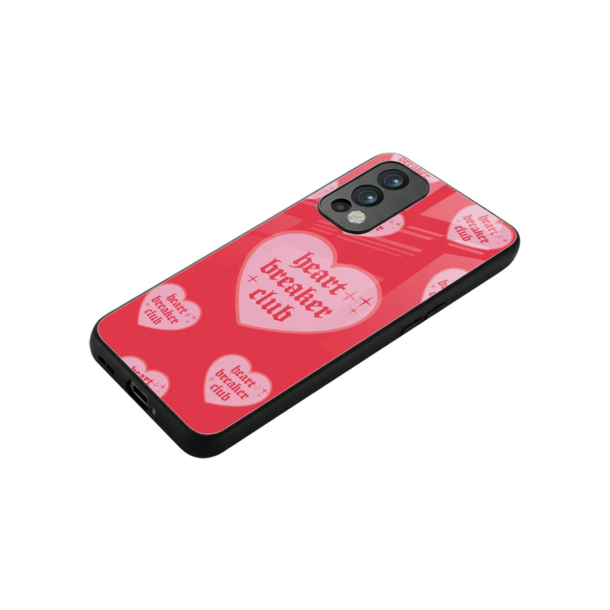 Heart Breaker Club stylish phone case for oneplus nord 2 | glossy glass and slim fit