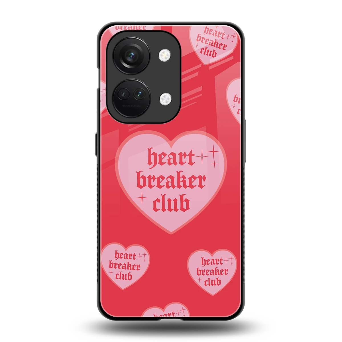 Heart Breaker Club back phone cover | glass case for oneplus nord 3