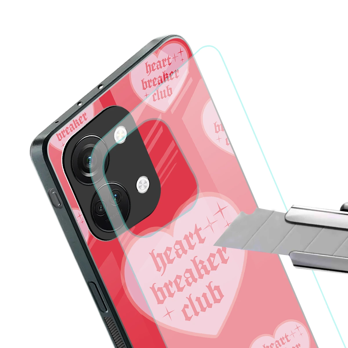 Heart Breaker Club stylish phone case for oneplus nord 3 | glossy glass and slim fit