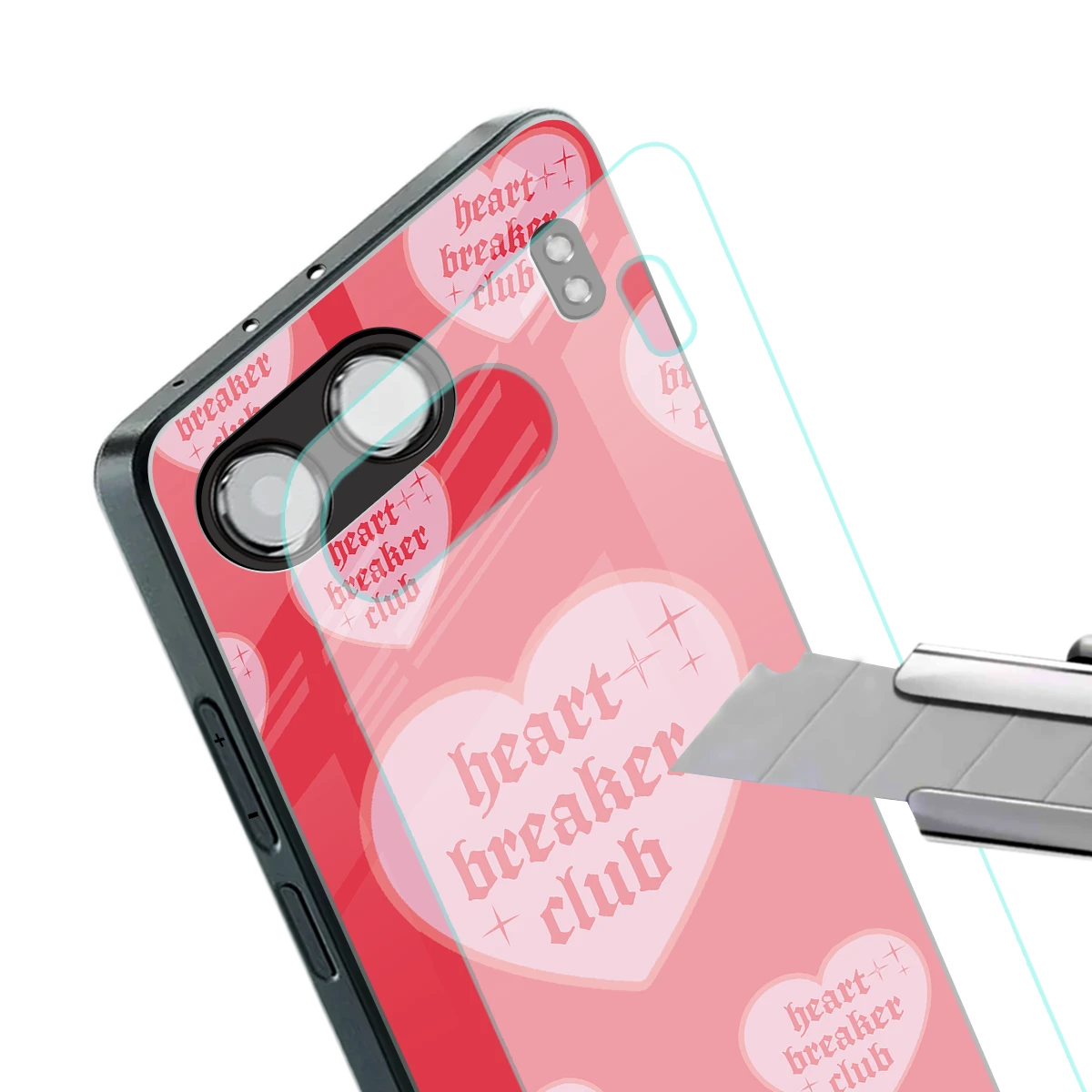 Heart Breaker Club stylish phone case for oneplus nord 4 | glossy glass and slim fit