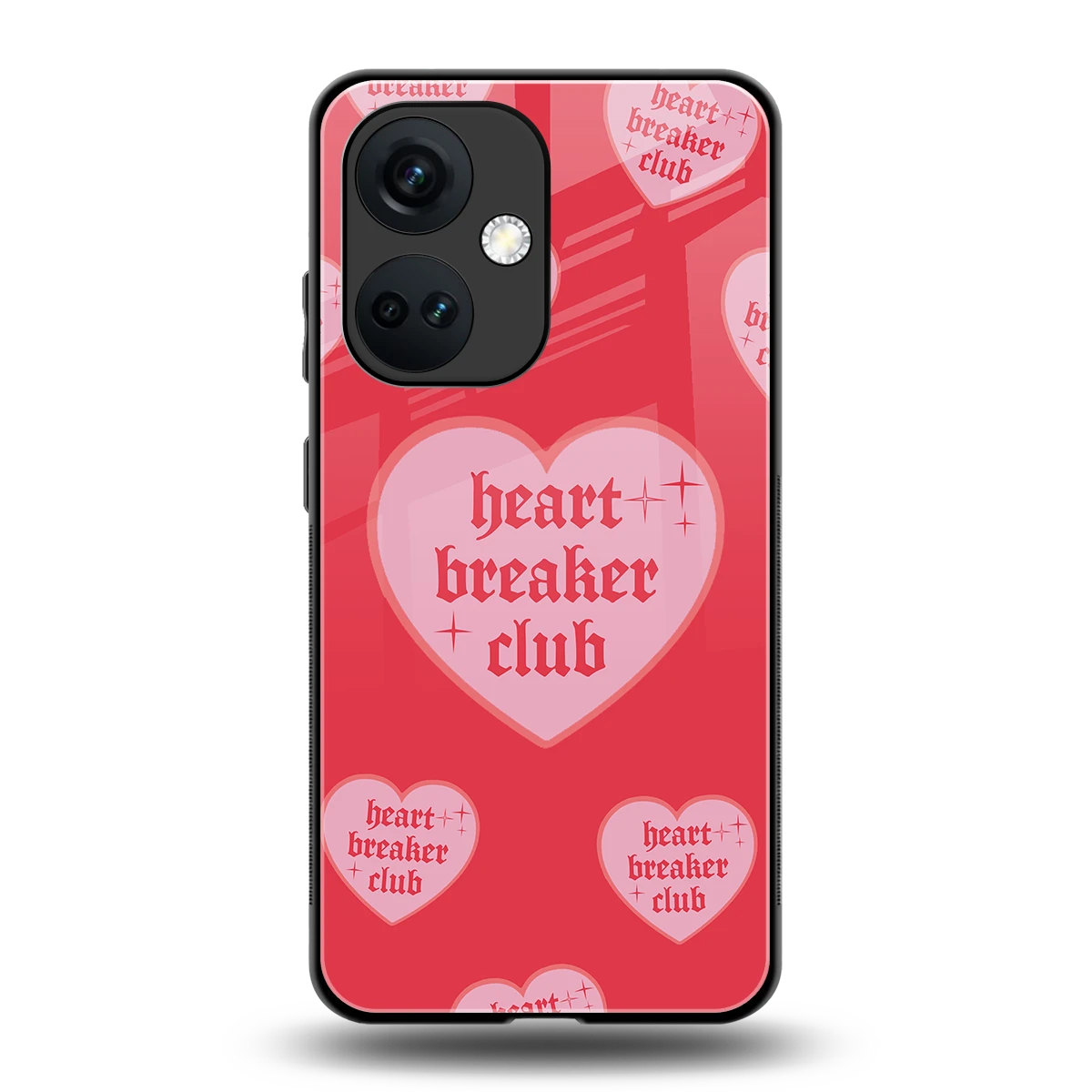 Heart Breaker Club back phone cover | glass case for oneplus nord ce 3