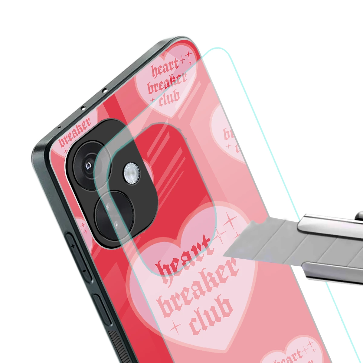 Heart Breaker Club stylish phone case for oneplus nord ce 3 | glossy glass and slim fit