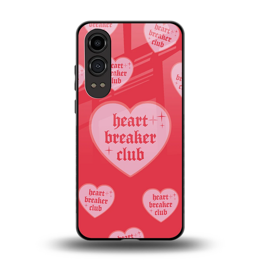Heart Breaker Club back phone cover | glass case for oneplus nord ce 4 lite