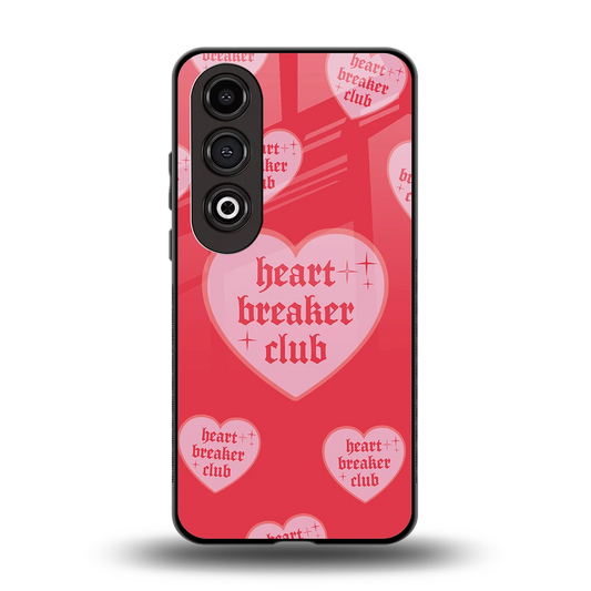 Heart Breaker Club back phone cover | glass case for oneplus nord ce 4