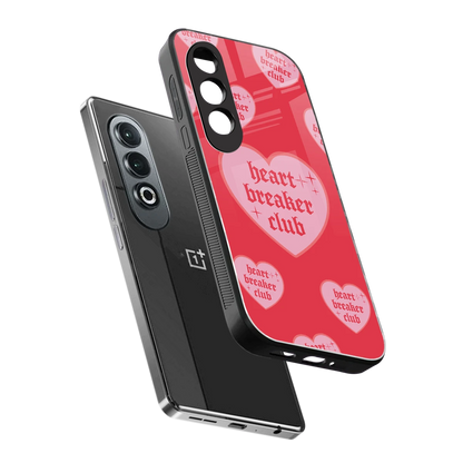 Heart Breaker Club sleek oneplus nord ce 4 cover with tempered glass back and TPU edges