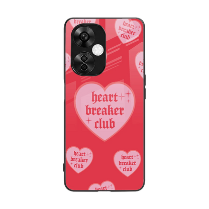Heart Breaker Club back phone cover | glass case for oneplus nord ce 3 lite