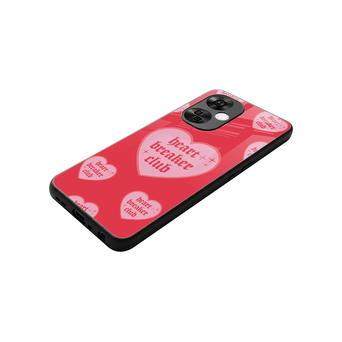 Heart Breaker Club stylish phone case for oneplus nord ce 3 lite | glossy glass and slim fit