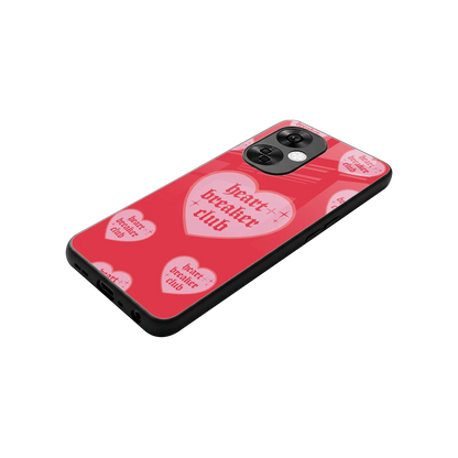 Heart Breaker Club stylish phone case for oneplus nord ce 3 lite | glossy glass and slim fit