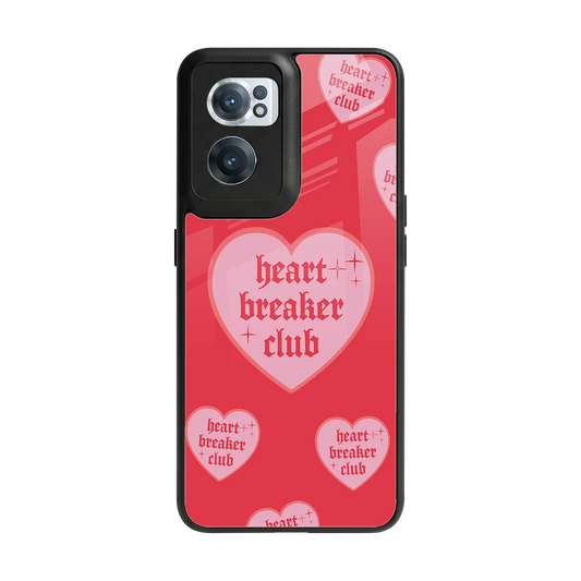Heart Breaker Club back phone cover | glass case for oneplus nord ce 2