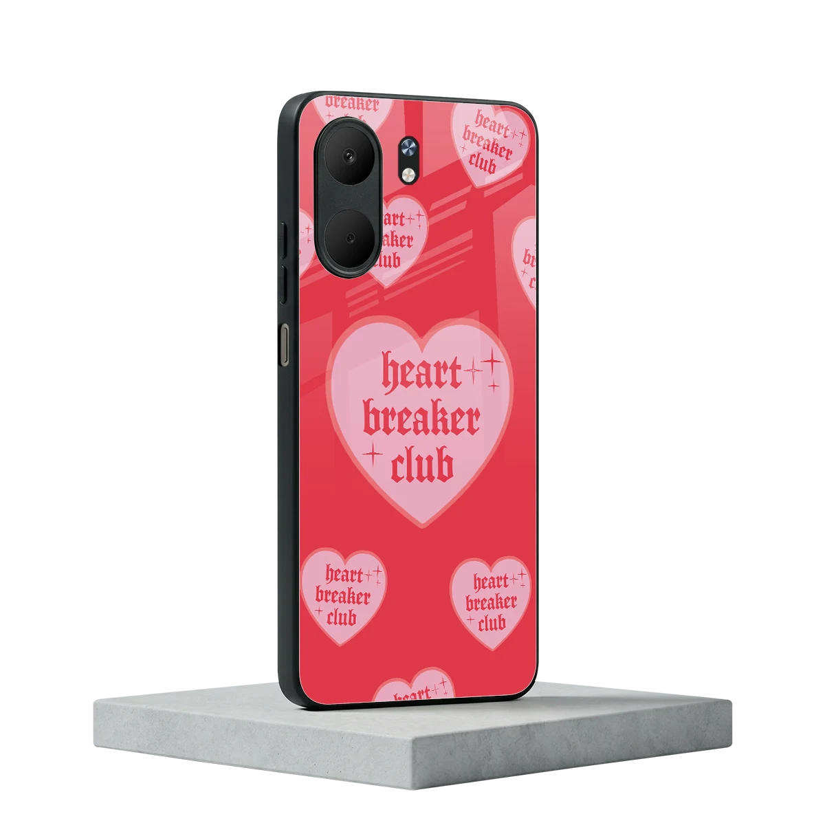 Heart Breaker Club oppo a5x 5g mobile cover | shockproof glass phone case