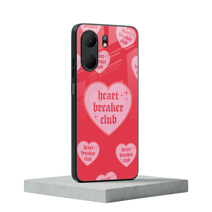 Heart Breaker Club oppo a5x 5g mobile cover | shockproof glass phone case