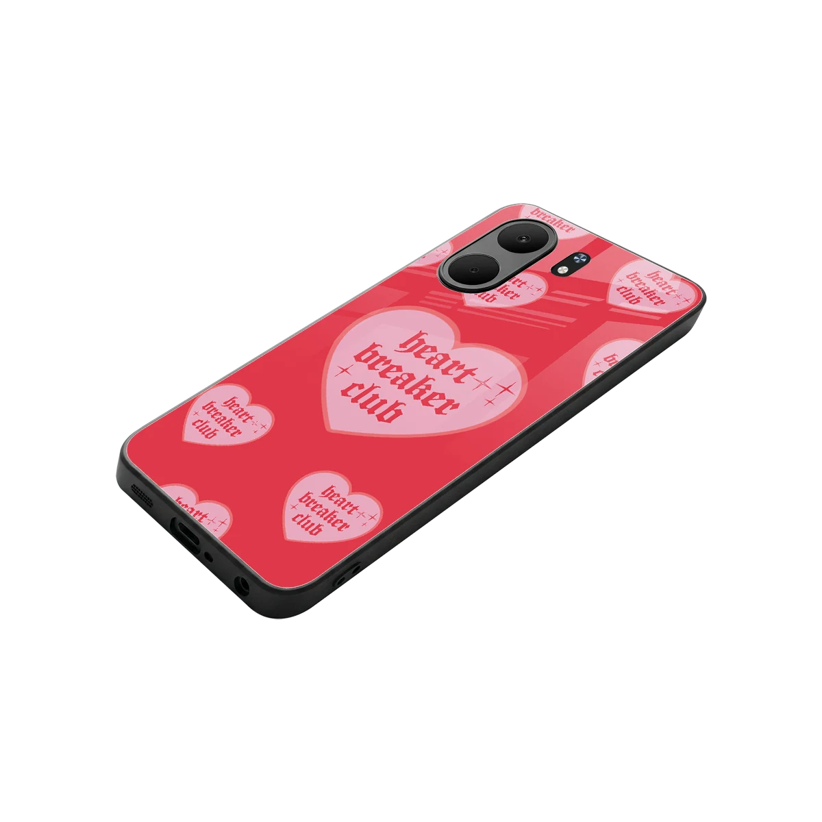 Heart Breaker Club stylish phone case for oppo a5x 5g | glossy glass and slim fit