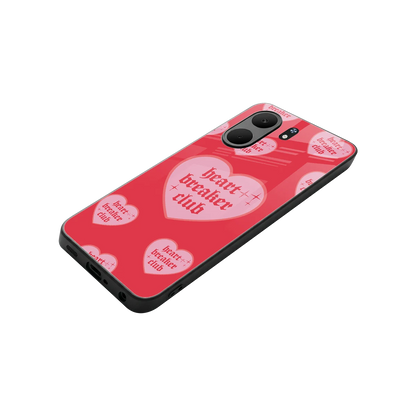 Heart Breaker Club stylish phone case for oppo a5x 5g | glossy glass and slim fit