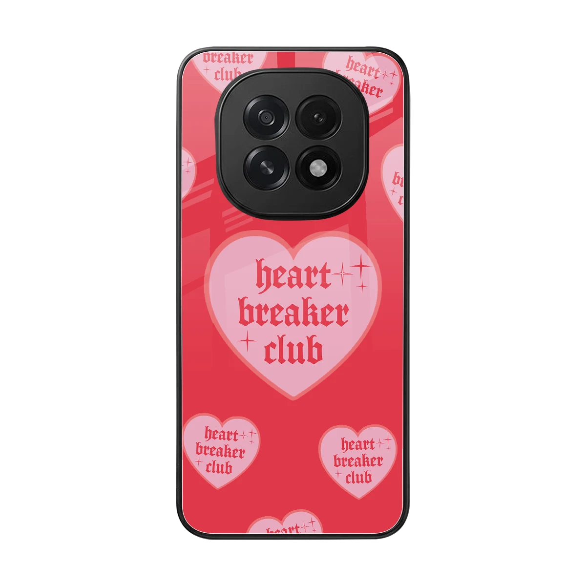 Heart Breaker Club back phone cover | glass case for oppo f29 5g