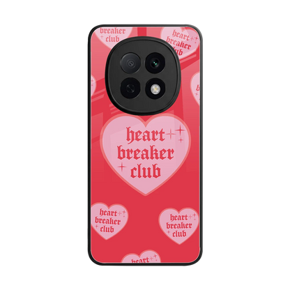 Heart Breaker Club back phone cover | glass case for oppo f29 pro 5g