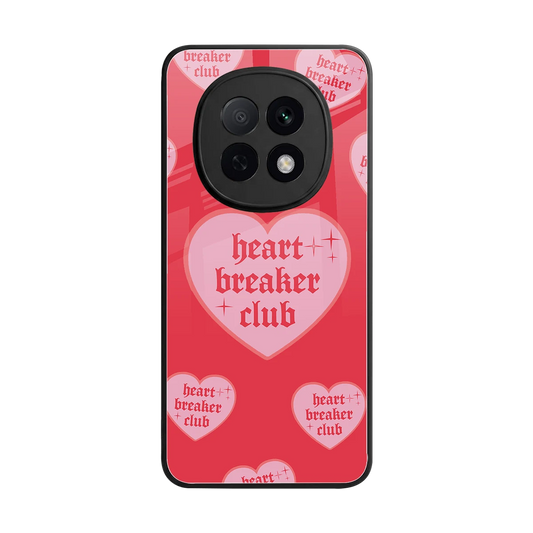Heart Breaker Club back phone cover | glass case for oppo f29 pro 5g