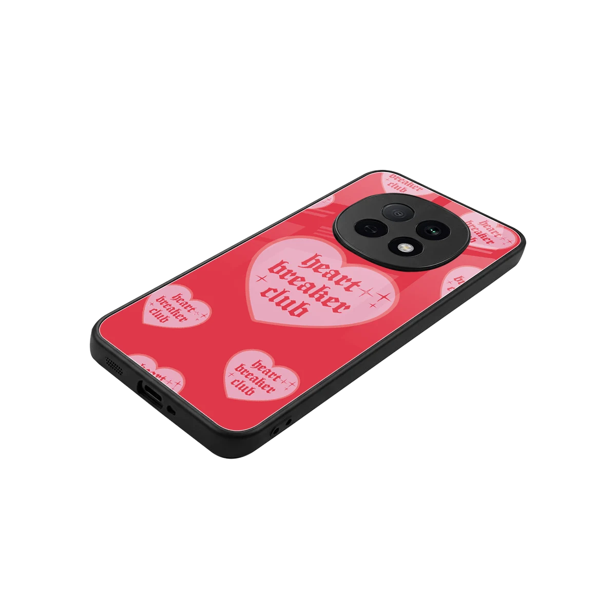 Heart Breaker Club stylish phone case for oppo f29 pro 5g | glossy glass and slim fit