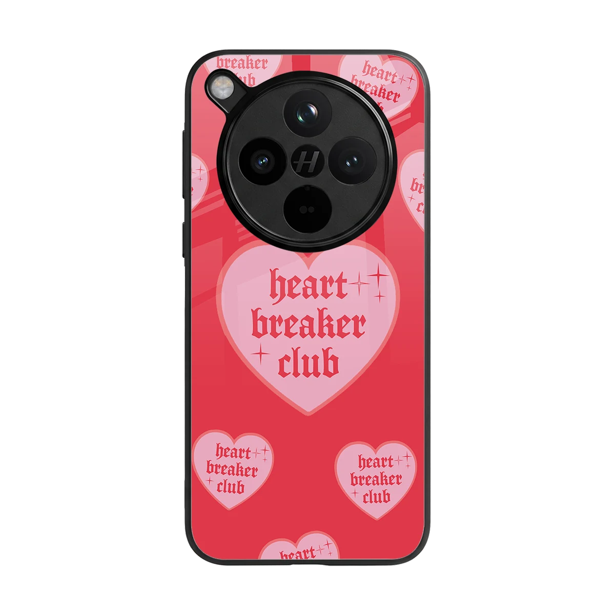 Heart Breaker Club back phone cover | glass case for oppo find x8