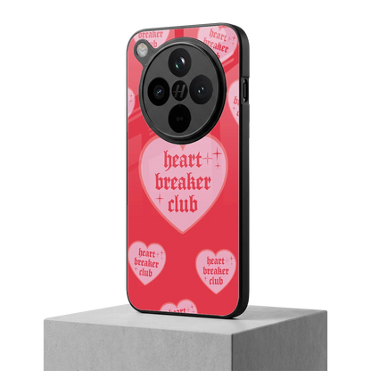 Heart Breaker Club oppo find x8 mobile cover | shockproof glass phone case