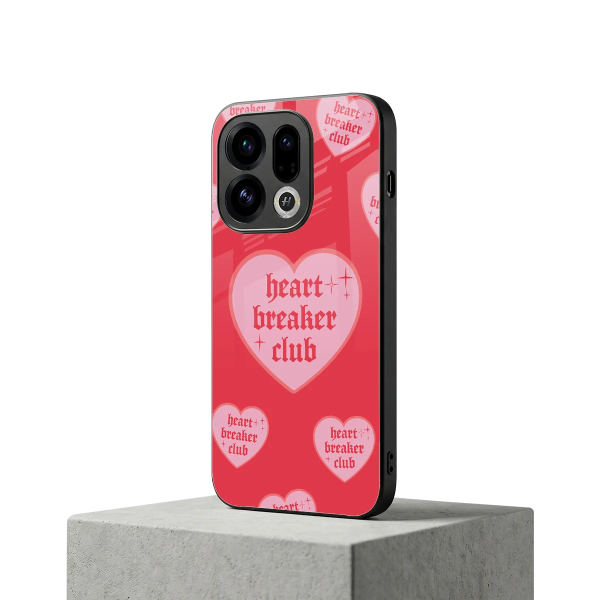 Heart Breaker Club oppo find x9 mobile cover | shockproof glass phone case