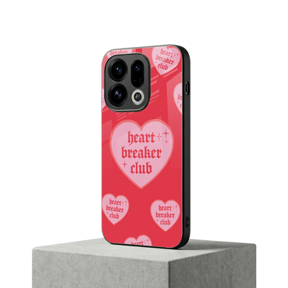 Heart Breaker Club oppo find x9 mobile cover | shockproof glass phone case