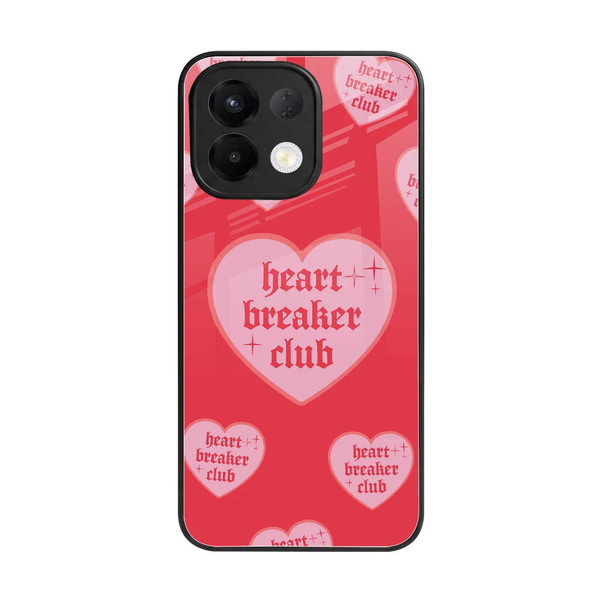Heart Breaker Club back phone cover | glass case for oppo k13 5g