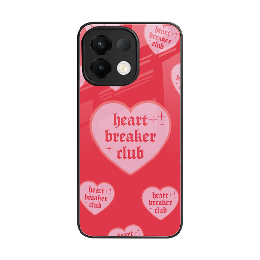 Heart Breaker Club back phone cover | glass case for oppo k13 5g