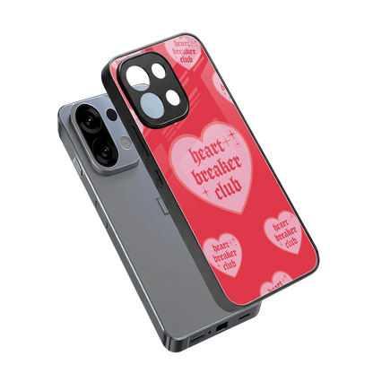 Heart Breaker Club sleek oppo k13 5g cover with tempered glass back and TPU edges