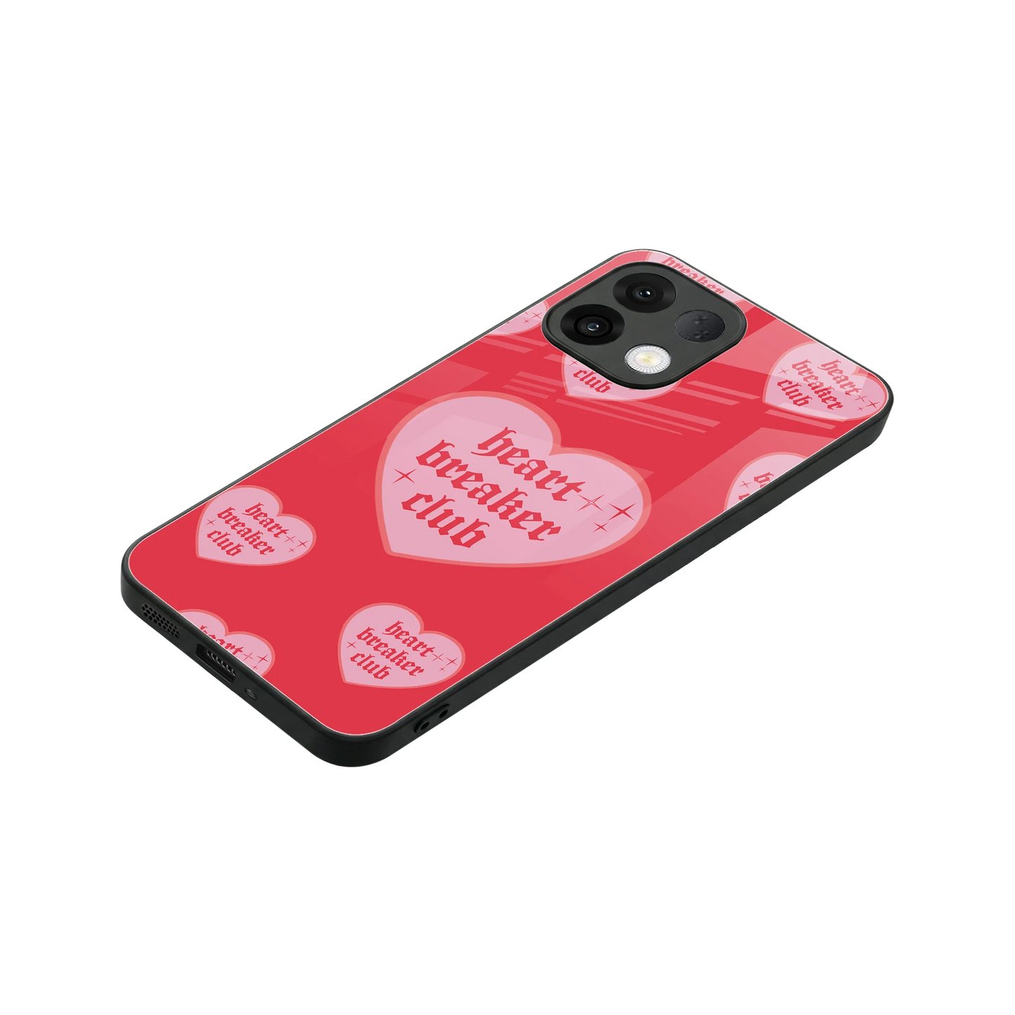 Heart Breaker Club stylish phone case for oppo k13 5g | glossy glass and slim fit